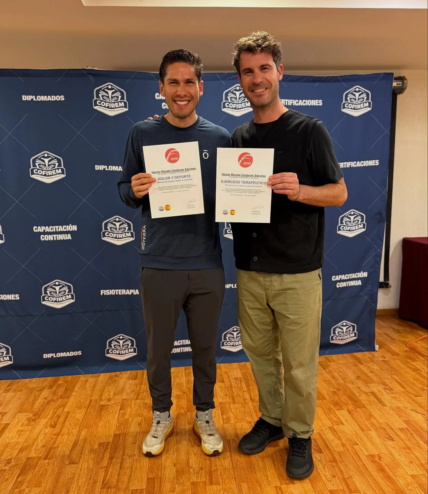 Certificaciones en fisioterapia, deporte y ejercicio terapéutico